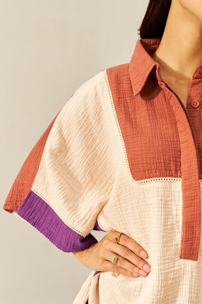 HAYA DOGWOOD MINI KAFTAN CO-ORD SET SPACELINES