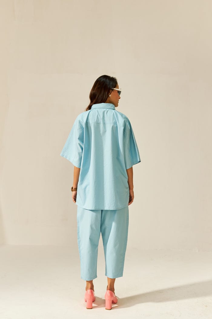 IKIGAI AZURE CO-ORD SET SPACELINES