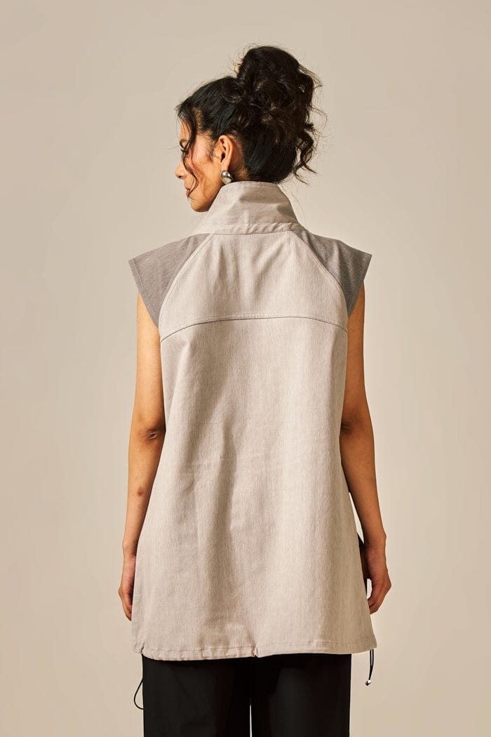 MOCHA PARKA TOP SPACELINES