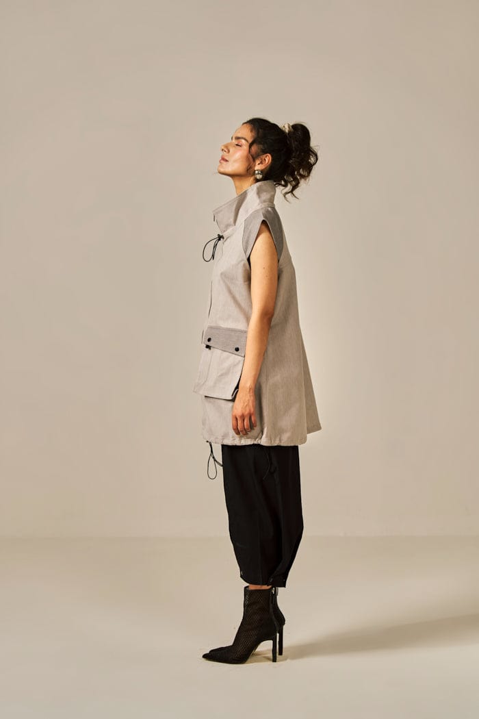 MOCHA PARKA TOP SPACELINES