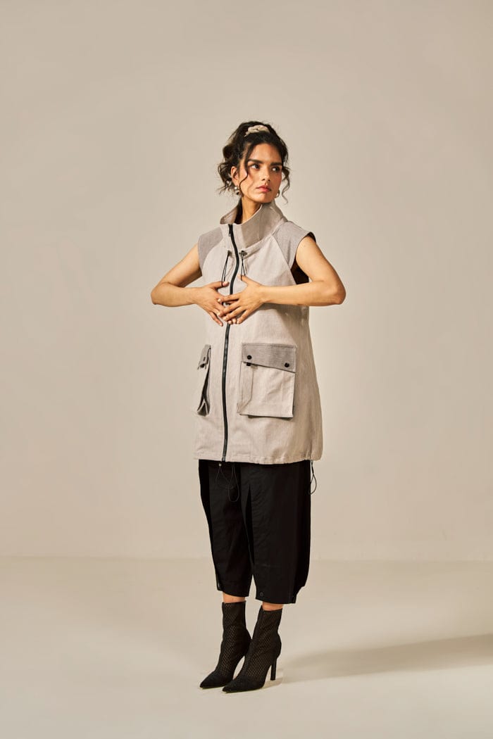 MOCHA PARKA TOP SPACELINES