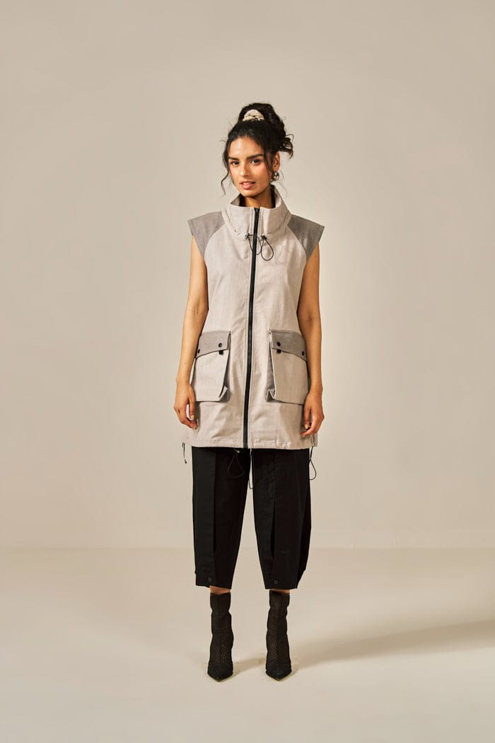 MOCHA PARKA TOP SPACELINES