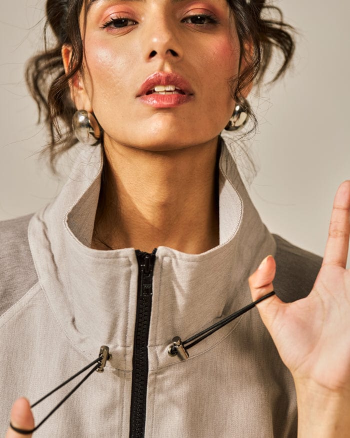 MOCHA PARKA TOP SPACELINES