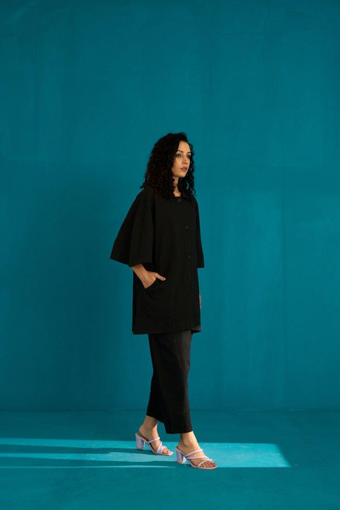 WABI SABI BLACK CO-ORD SET SPACELINES