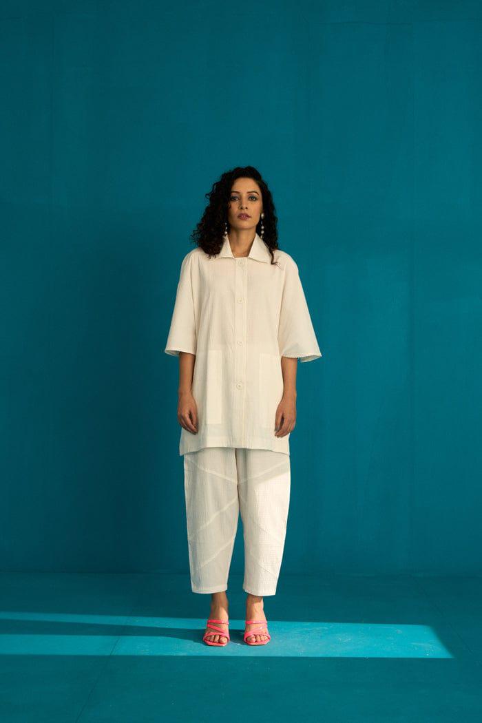 WABI SABI WHITE CO-ORD SET SPACELINES