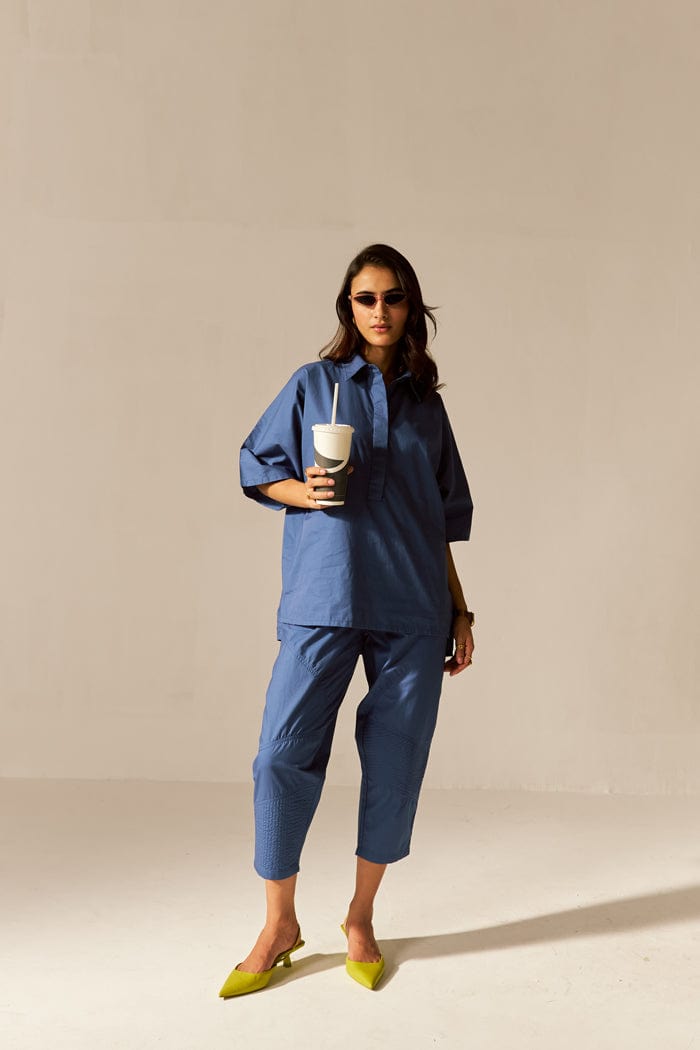 IKIGAI COASTAL BLU CO-ORD SET SPACELINES