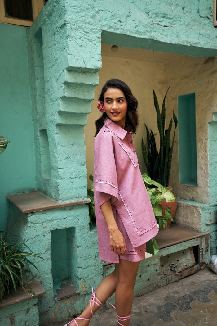 LYCHEE MINI KAFTAN  CO-ORD SET SPACELINES