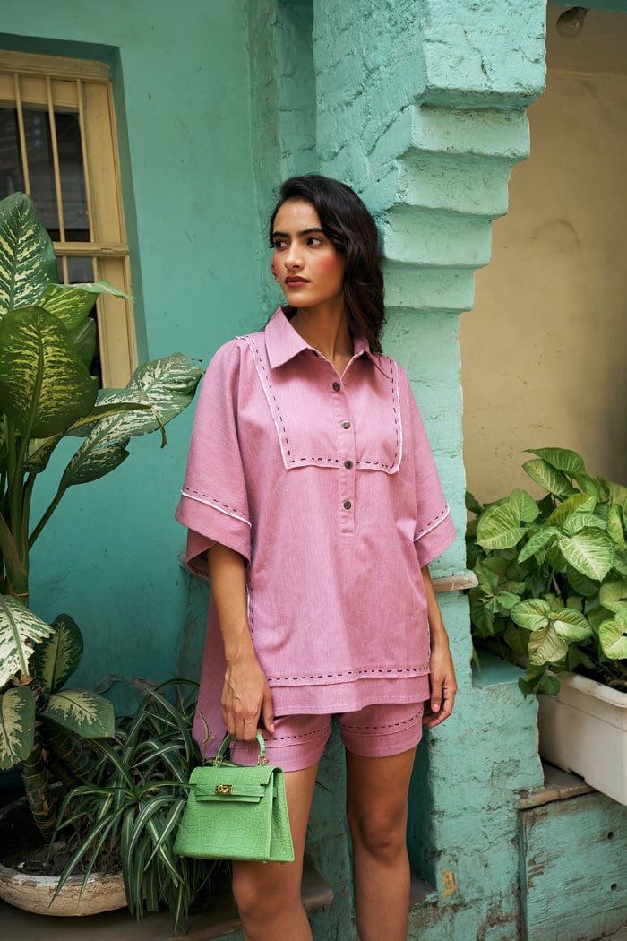 LYCHEE MINI KAFTAN  CO-ORD SET SPACELINES