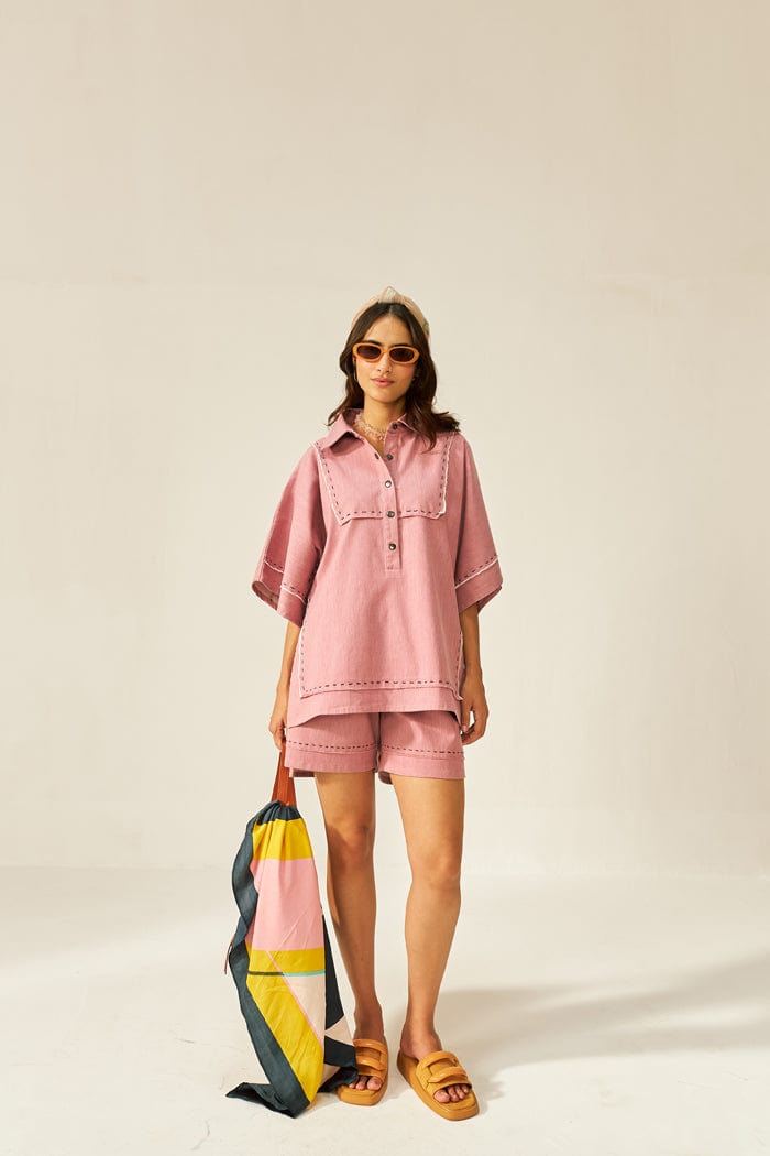 LYCHEE MINI KAFTAN  CO-ORD SET SPACELINES