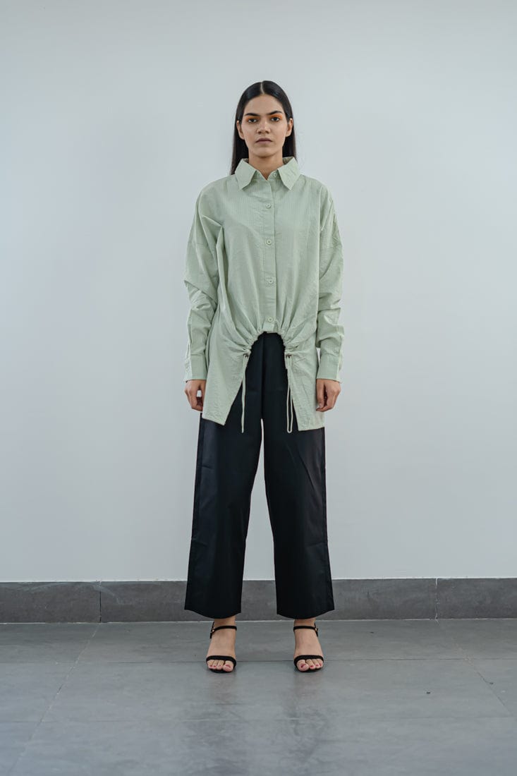 Cutout Long Sleeve Shirt S SPACELINES