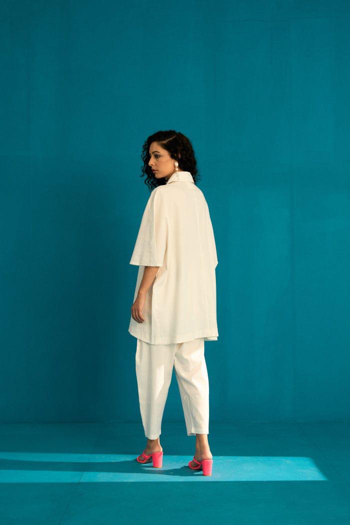 WABI SABI WHITE CO-ORD SET SPACELINES